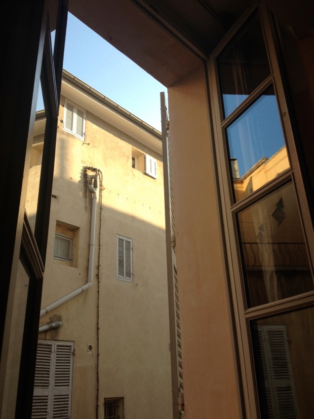 The view from our hotel room. Loved the old buildings and our close proximity to residential life.