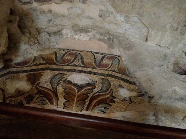 And this mosaic is from the sixth century.