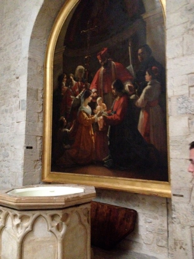 14th century baptismal font