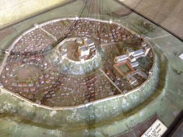 This is a tiny cast of the Medieval town