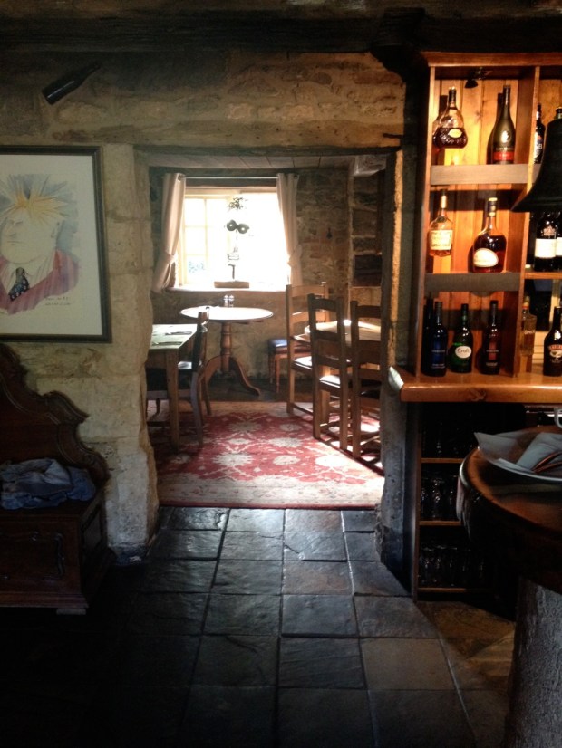 This is where we sat for a couple hours on Saturday night, over pub fare of - for me, roast lamb shank with mint and carrots and mashed potatoes; for Mike, beef bourgignon. Good stuff.