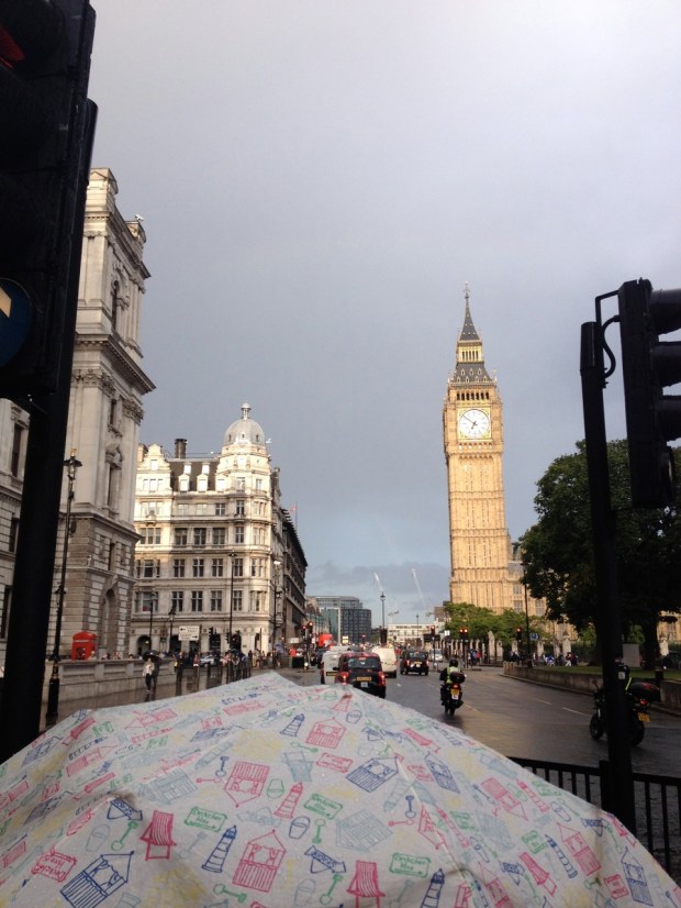 My first view of Big Ben, was we dashed through the rain to reach Westminster Abbey in time...