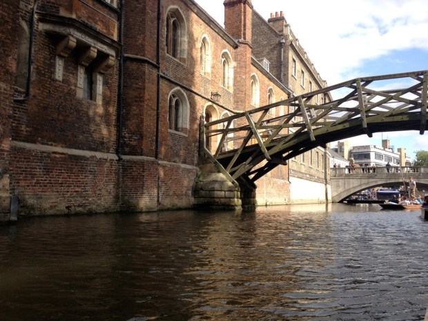 This is a famous bridge having something to do with math and some famous mathematician, but I wasn't listening carefully I guess. I think I heard the word math and my brain shut off?