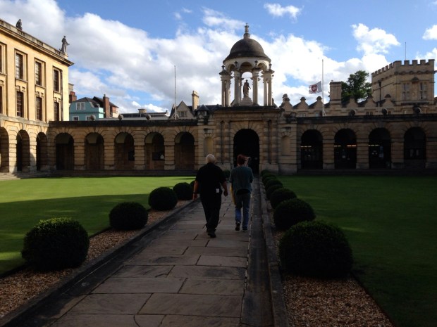 Leaving Queen's College Chapel