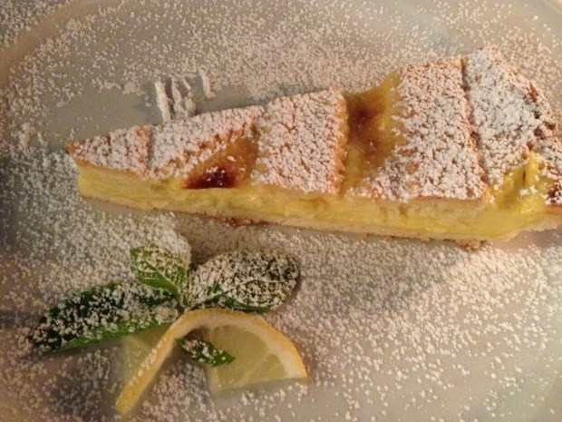 Mike had the lemon tart
